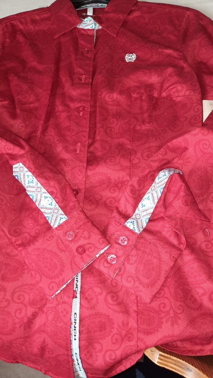WOMEN'S SOLID BUTTON-UP SHIRT