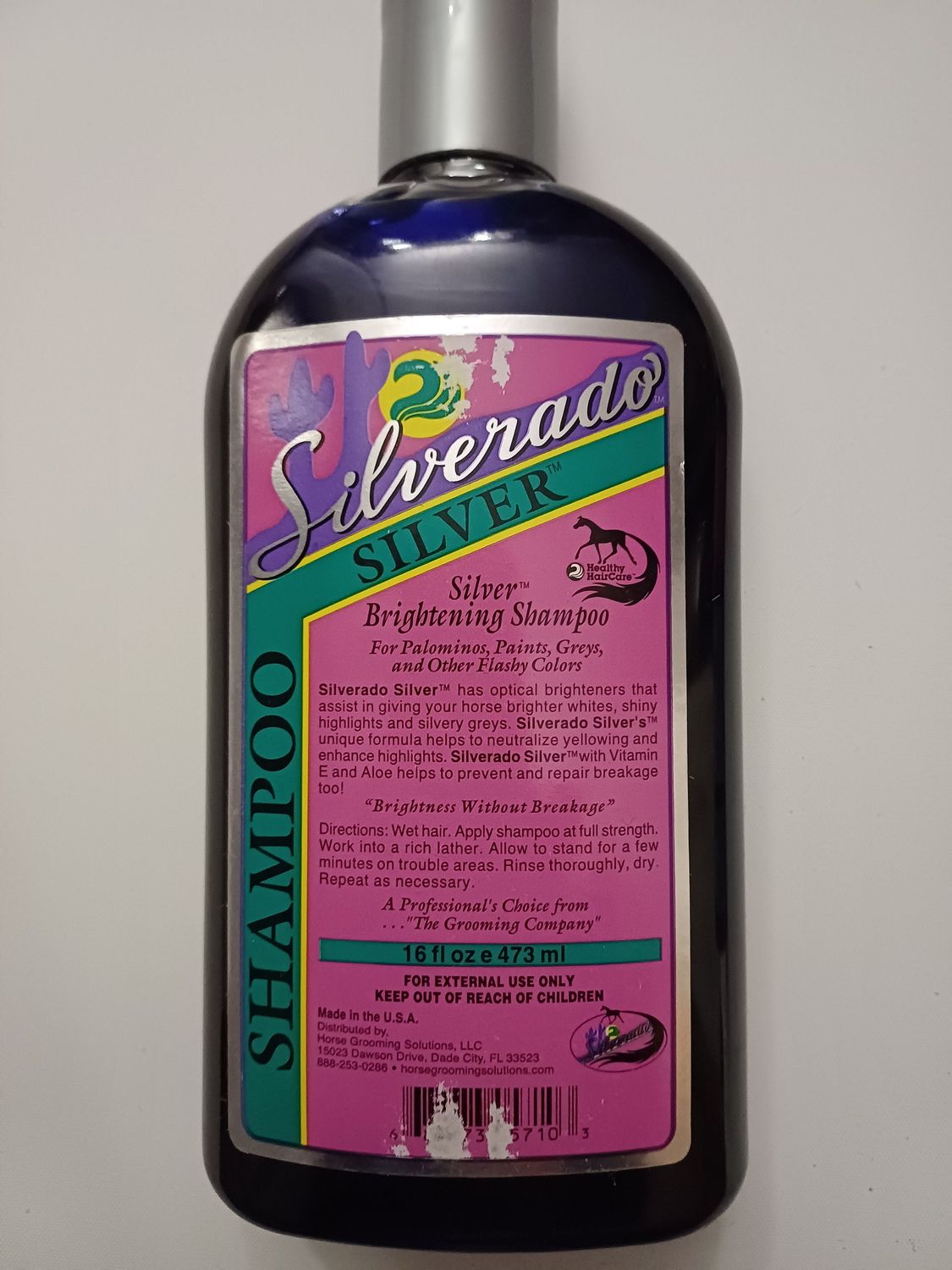 Silverado Shampoo silver brightening Silverado Silver Shampoo – For whiter than white manes & tails. Palominos, Paints, Grays and other Fancy Colors will look bet