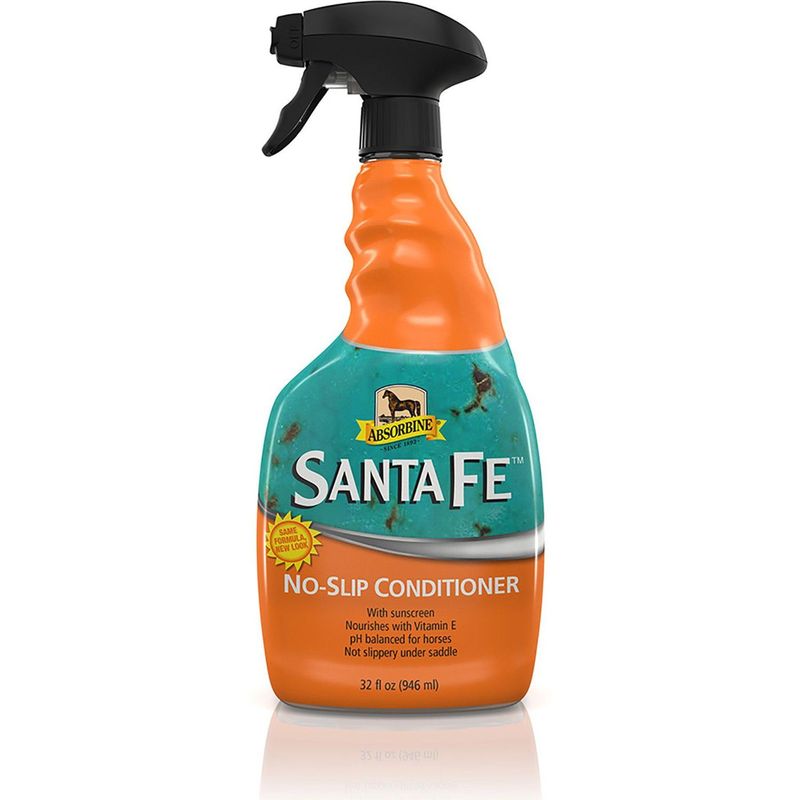 Absorbine SantaFe Help keep your horse’s coat looking its best with Absorbine Santa Fe Coat Conditioner & Sunscreen Horse Spray.