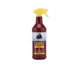 Absorbine SantaFe Laser Sheen performs three specific functions simultaneously:
- Makes the coat incredibly shiny and glossy for a week;