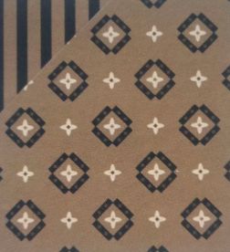 MEN'S MEDALLION PRINT BUTTON-DOWN WESTERN SHIRT - braun