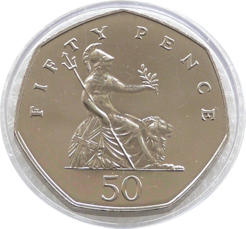 1985 Britannia 50p Brilliant Uncirculated Coin