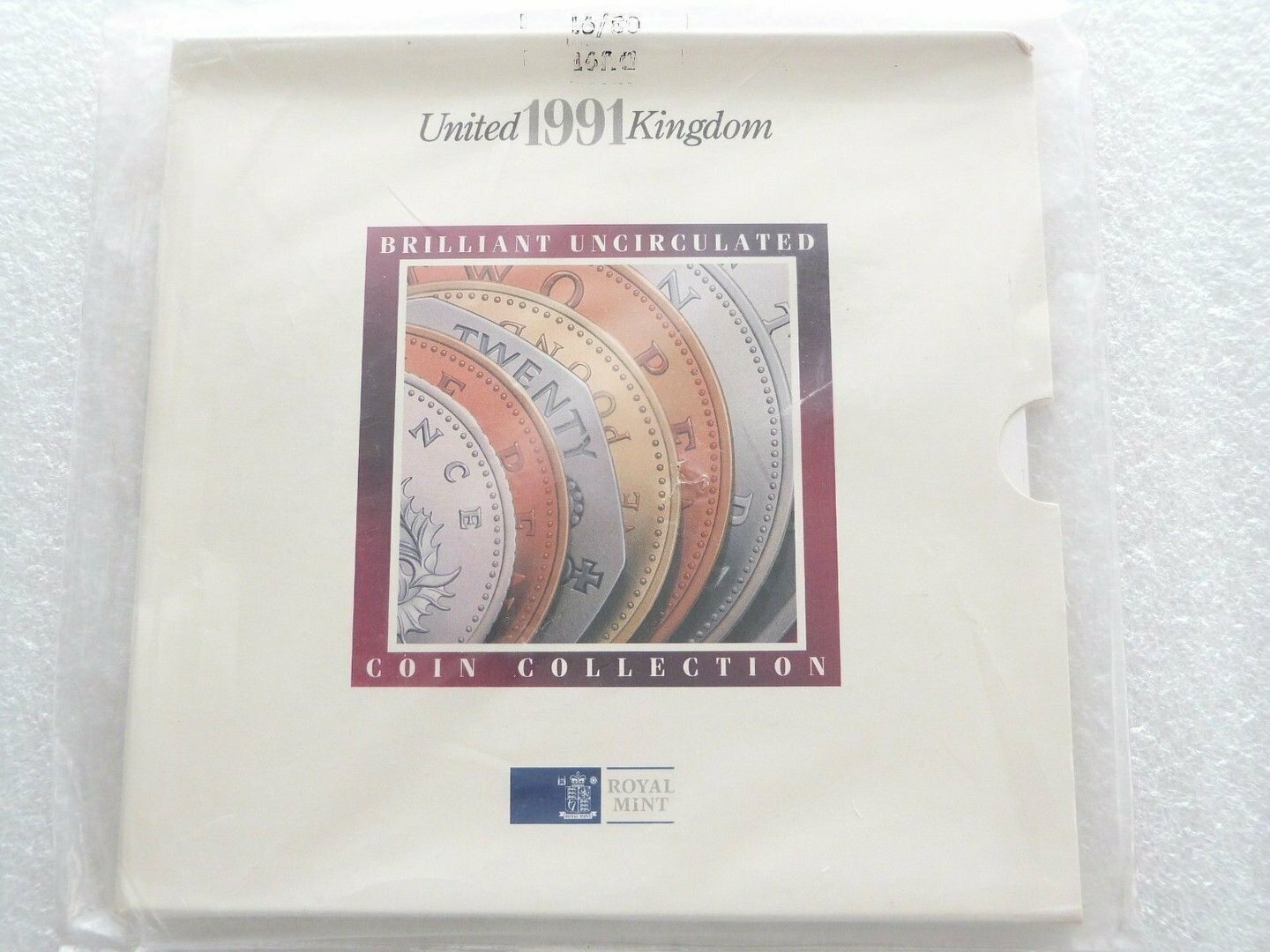 1991 Royal Mint Annual Brilliant Uncirculated 7 Coin Set Sealed