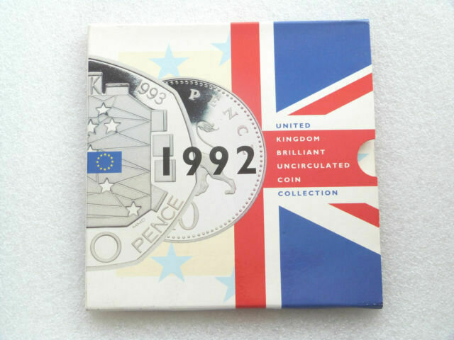 1992 Royal Mint Annual Brilliant Uncirculated 9 Coin Set