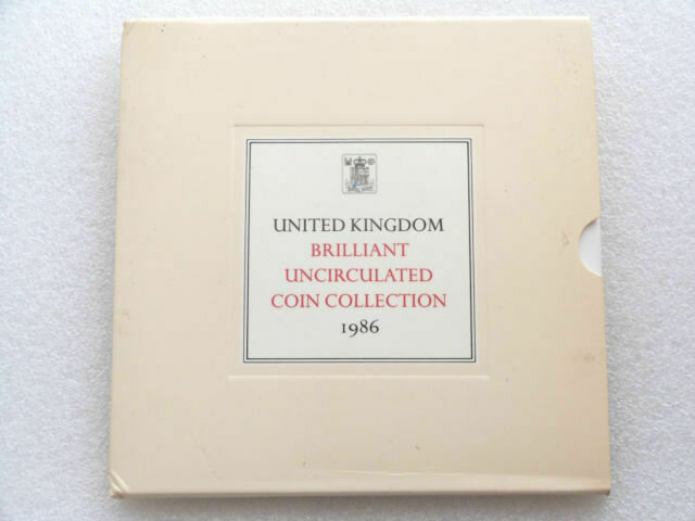 1986 Royal Mint Annual Brilliant Uncirculated 8 Coin Set