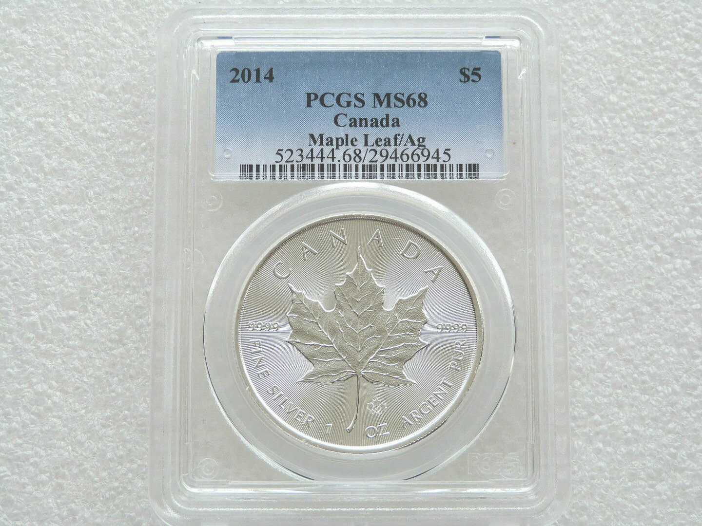 2014 Canada Maple Leaf Privy $5 Silver 1oz Coin PCGS MS68