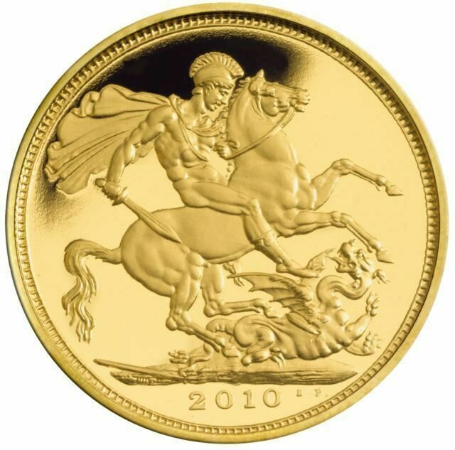 2010 St George and the Dragon Full Sovereign Gold Proof Coin