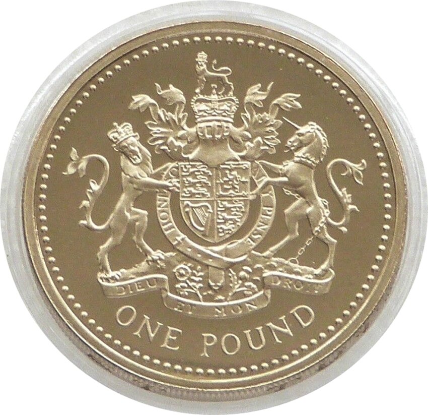 1998 Royal Arms £1 Proof Coin