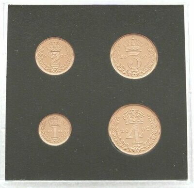 2002 Golden Jubilee Maundy Gold Proof 4 Coin Set