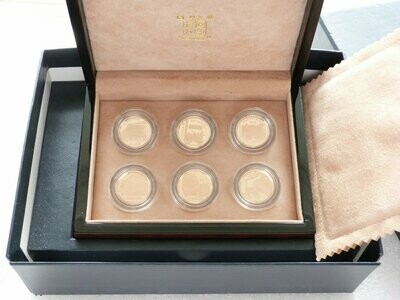 2004 Golden Age of Steam £25 Gold Proof 6 Coin Set Box Coa