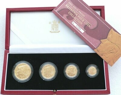 2003 Britannia Gold Proof 4 Coin Set Box Coa