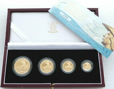 2006 Britannia Gold Proof 4 Coin Set Box Coa