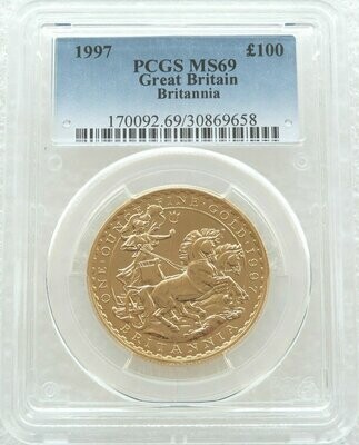 1997 Britannia £100 Gold 1oz Coin PCGS MS69