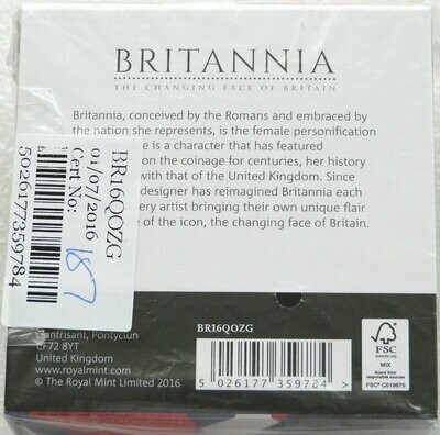 2016 Britannia £25 Gold Proof 1/4oz Coin Box Coa Sealed - Mintage 729