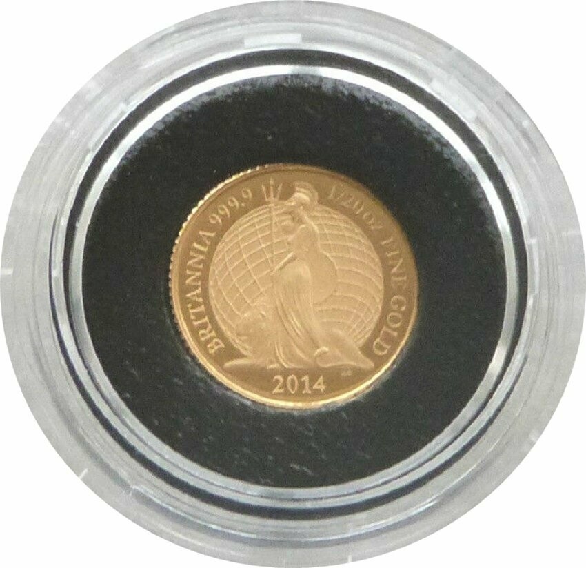 2014 Britannia £1 Gold Proof 1/20oz Coin