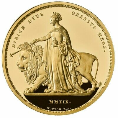 2019 Great Engravers Una and the Lion £1000 Gold Proof Kilo Coin Box Coa