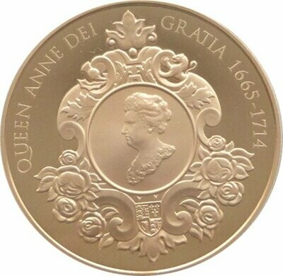 2014 Queen Anne £5 Gold Proof Coin Box Coa - Mintage 253
