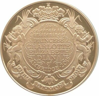 2015 Princess Charlotte Royal Christening £5 Gold Proof Coin Box Coa