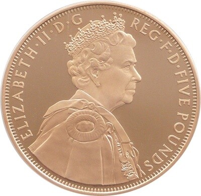 2012 Diamond Jubilee £5 Gold Proof Coin Box Coa