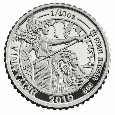 British Britannia 5p Silver Coins