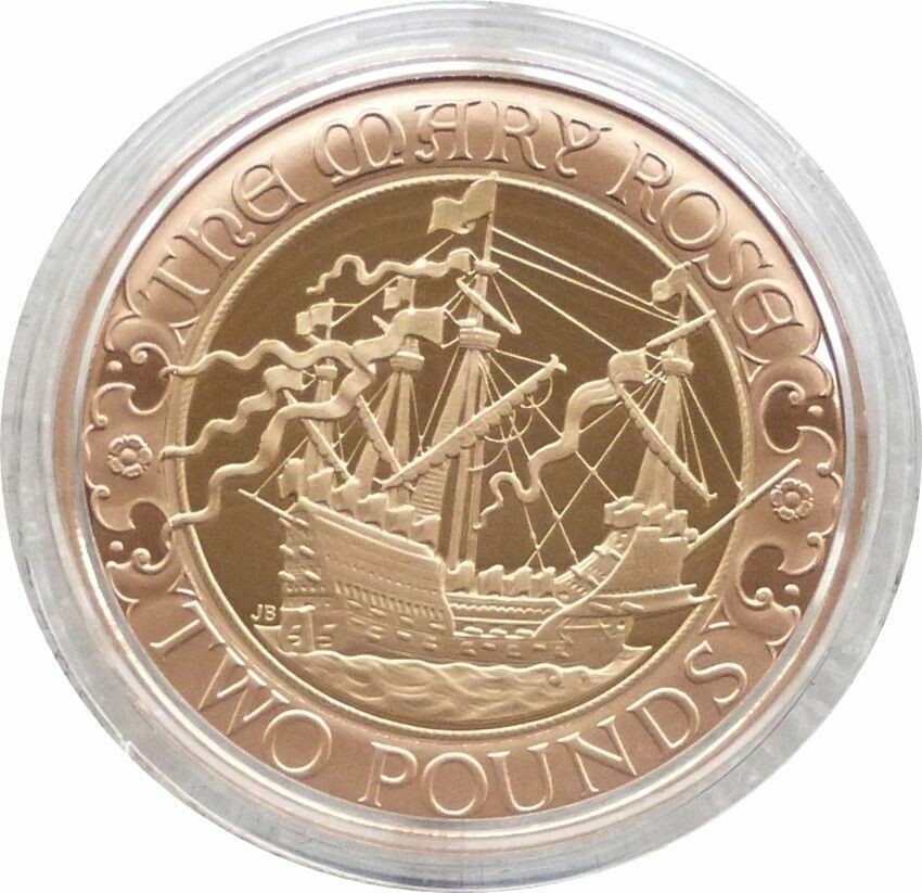 2011 Mary Rose £2 Gold Proof Coin Box Coa
