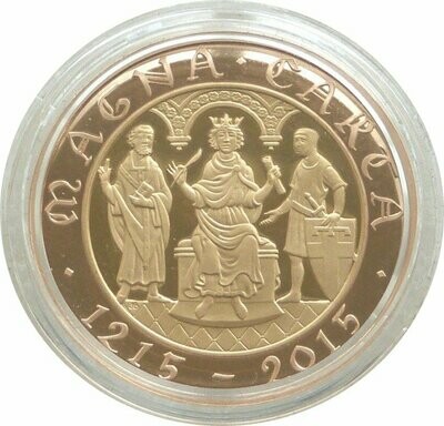 2015 Magna Carta £2 Gold Proof Coin Box Coa