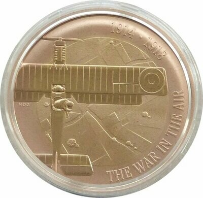 2017 First World War Aviation £2 Gold Proof Coin Box Coa