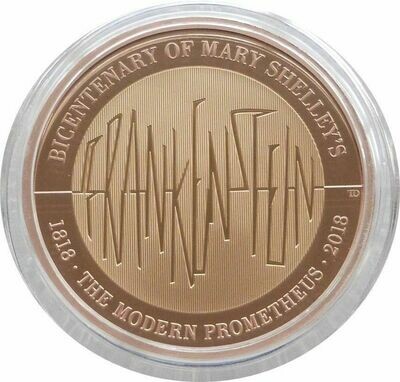 2018 Mary Shelley Frankenstein £2 Gold Proof Coin Box Coa - Mintage 115