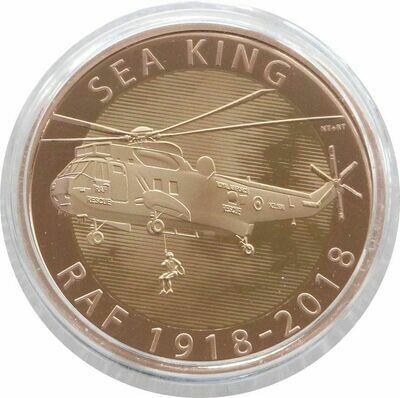 2018 Royal Air Force RAF Sea King £2 Gold Proof Coin Box Coa