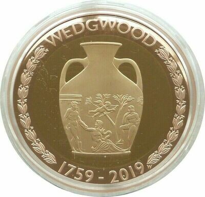 2019 Formation of Wedgwood £2 Gold Proof Coin Box Coa