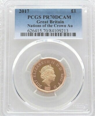 2017 Nations of the Crown £1 Gold Proof Coin PCGS PR70 DCAM