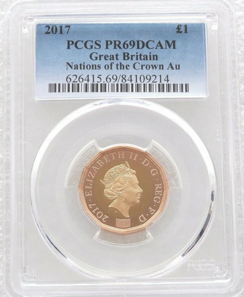 2017 Nations of the Crown £1 Gold Proof Coin PCGS PR69 DCAM