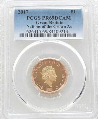 2017 Nations of the Crown £1 Gold Proof Coin PCGS PR69 DCAM