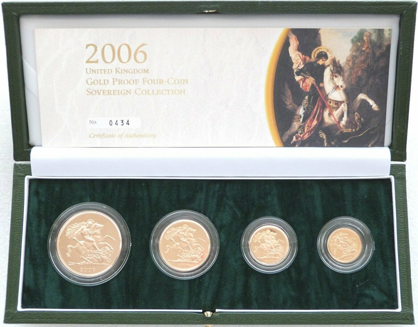2006 Sovereign Gold Proof 4 Coin Set Box Coa