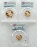 2018 Sapphire Coronation Premium Sovereign Gold Proof 3 Coin Set PCGS PR69 DCAM First Strike