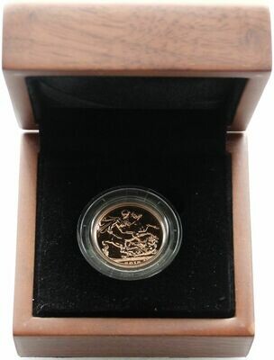 2015 St George and the Dragon Full Sovereign Gold Coin Boxed