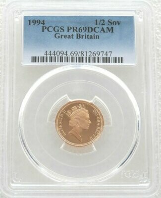 1994 St George and the Dragon Half Sovereign Gold Proof Coin PCGS PR69 DCAM