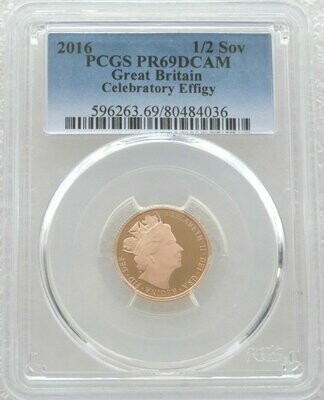 2016 Queens 90th Birthday Half Sovereign Gold Proof Coin PCGS PR69 DCAM - James Butler