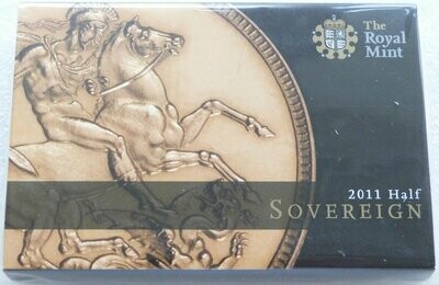 2011 St George and the Dragon Half Sovereign Gold Coin Boxed Sealed