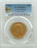 1902 Edward VII Coronation £2 Double Sovereign Gold Matte Proof Coin PCGS PR64