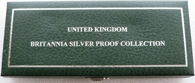 1997 - 2007 Royal Mint Britannia Silver Proof 4 Coin Set Box Only