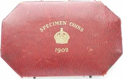 1902 Edward VII Coronation Specimen Matte Proof 11 Coin Short Set Box Only No Coins