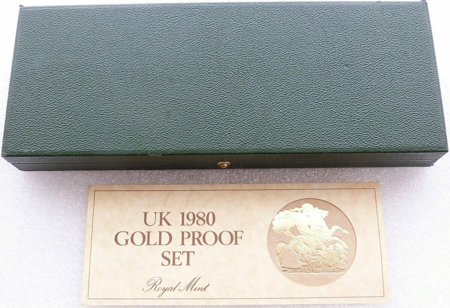 1980 Royal Mint Sovereign Gold Proof 4 Coin Box Coa No Coins