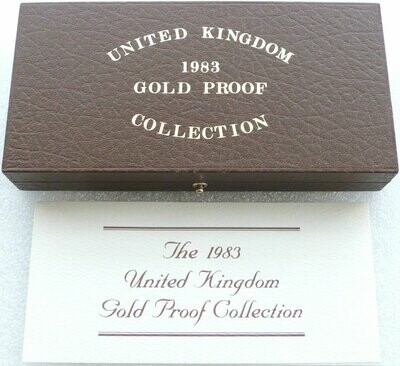 1983 Royal Mint Sovereign Gold Proof 3 Coin Box Coa No Coins