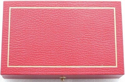 Royal Mint Gold Sovereign 2 Coin Set Red Leather Box No Coins