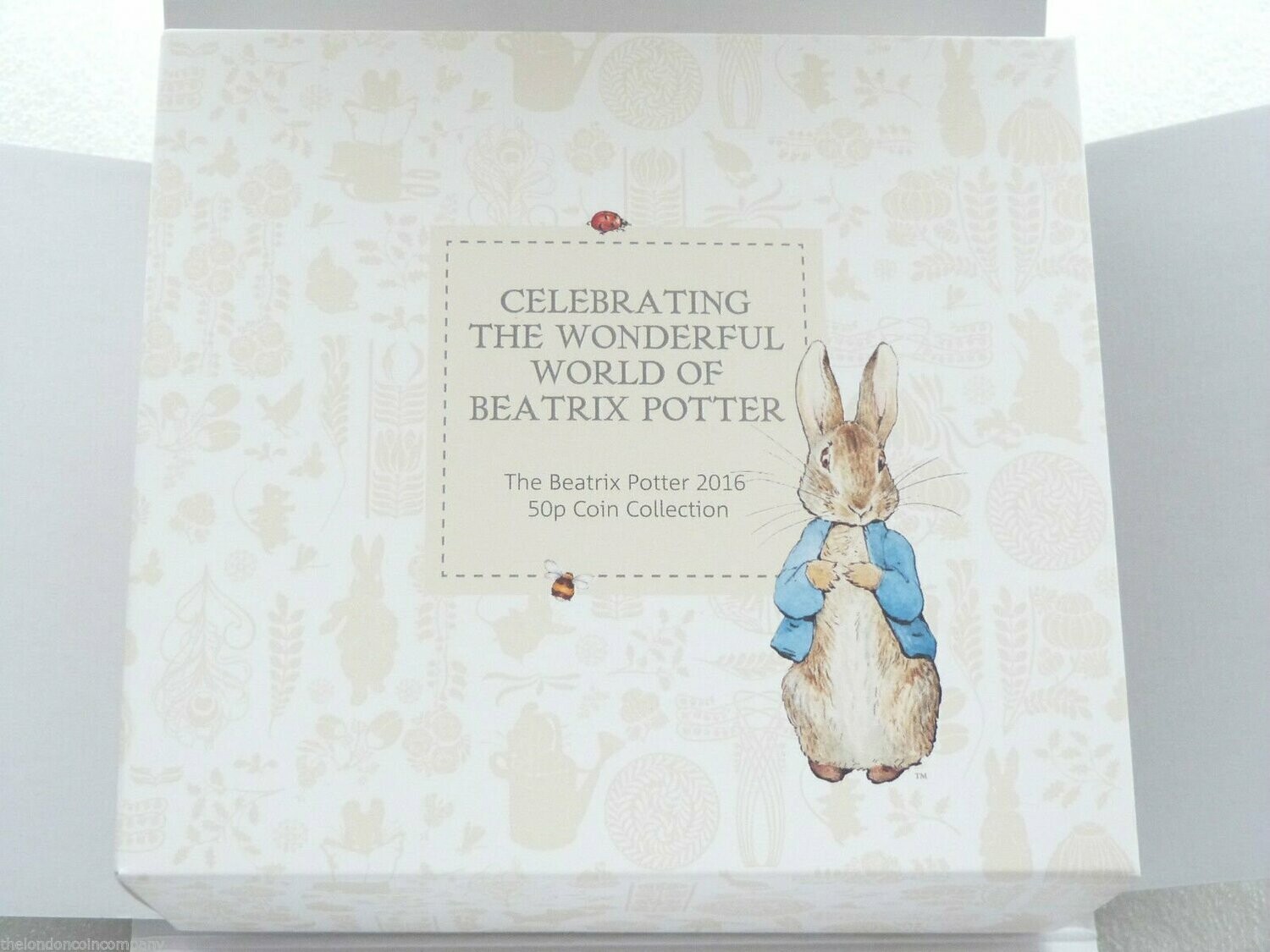 2016 Beatrix Potter 50p Fifty Pence 5 Coin Box Only - No Coins Included