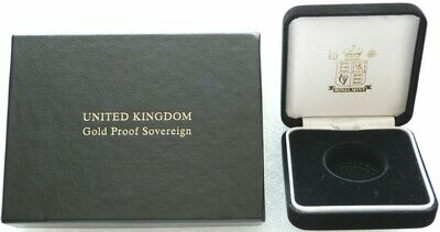 2000 - 2007 Royal Mint Black Full Sovereign Gold Coin Box Set Only
