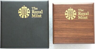 2008 - 2013 Royal Mint Walnut-Veneer Wooden Box Full Sovereign Gold Coin Box Set Only
