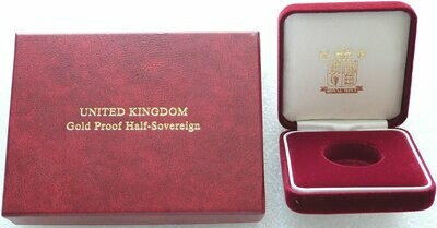 2000 - 2007 Royal Mint Red Half Sovereign Gold Coin Box Set Only