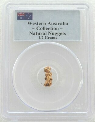 Western Australia Natural Gold Nugget 1.2 Grams Bar Ingot PCGS Authenticated